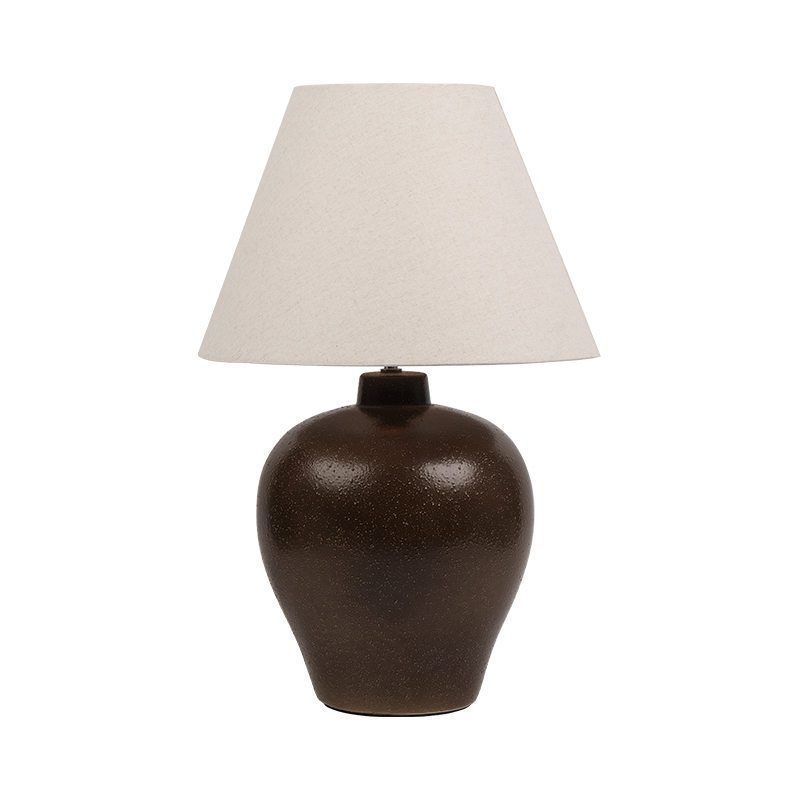 Keramisk krukke retro ny kinesisk stil nattbordlampe