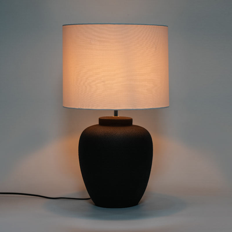 Keramisk krukke retro ny kinesisk stil nattbordlampe