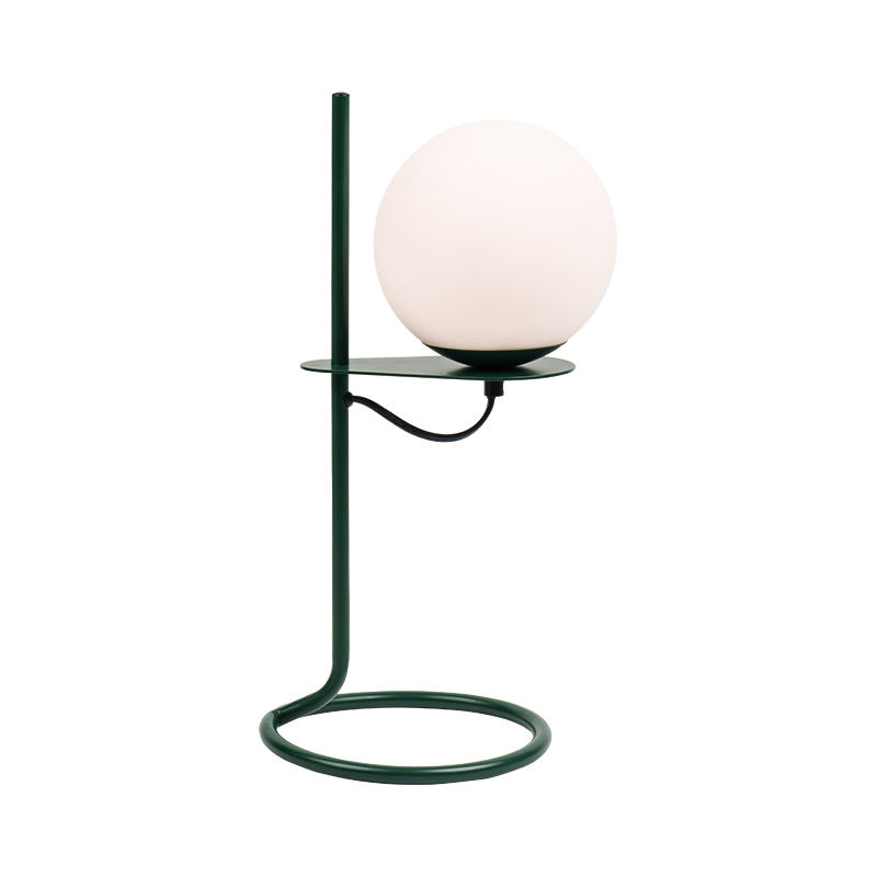 Enkel glassballbordlampe