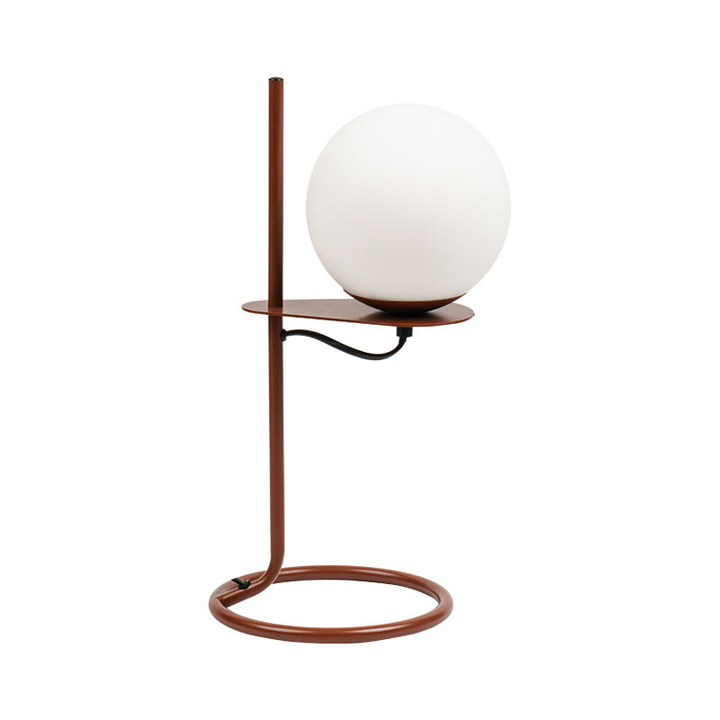 Enkel glassballbordlampe