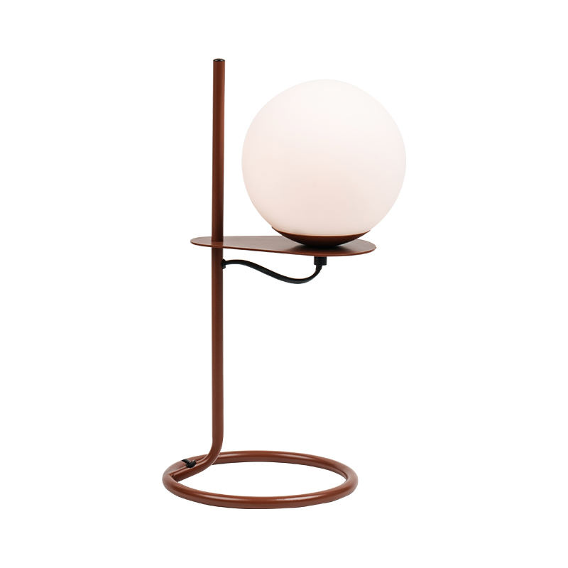 Enkel glassballbordlampe