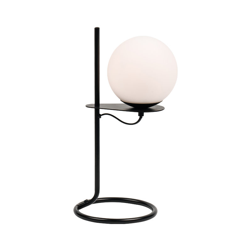 Enkel glassballbordlampe