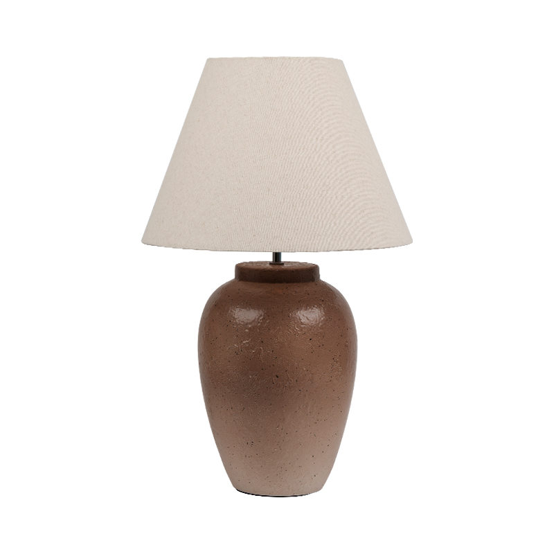 Retro nostalgisk fargekeramisk bordlampe