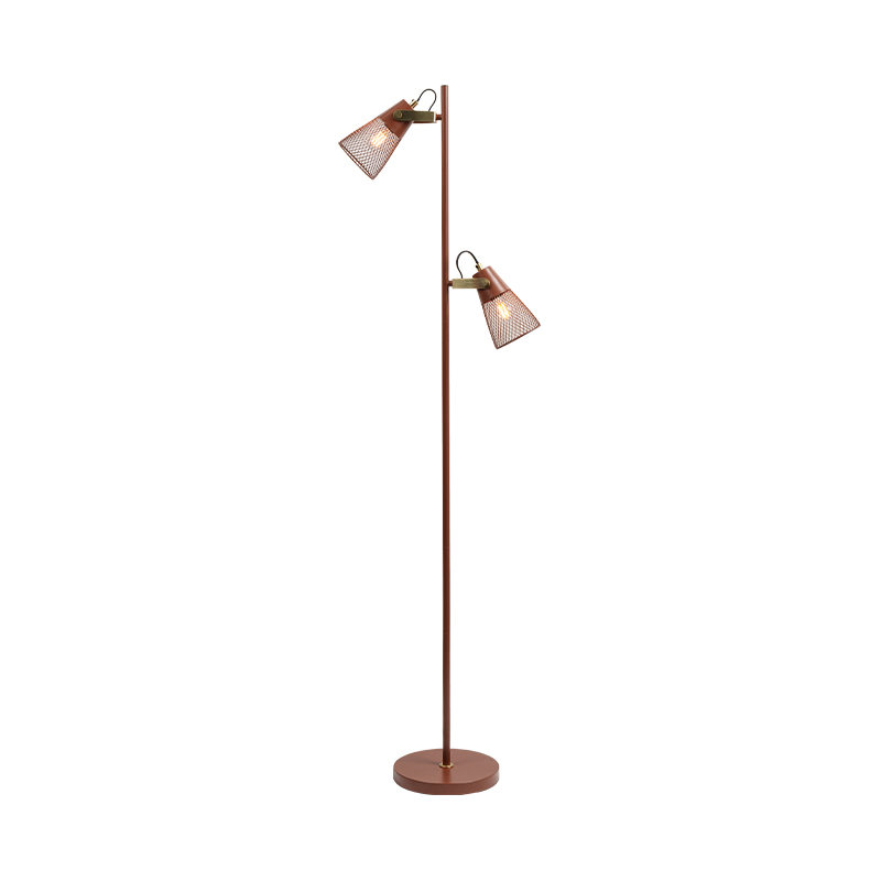 Industriell stil smijernsmetall gulvlampe
