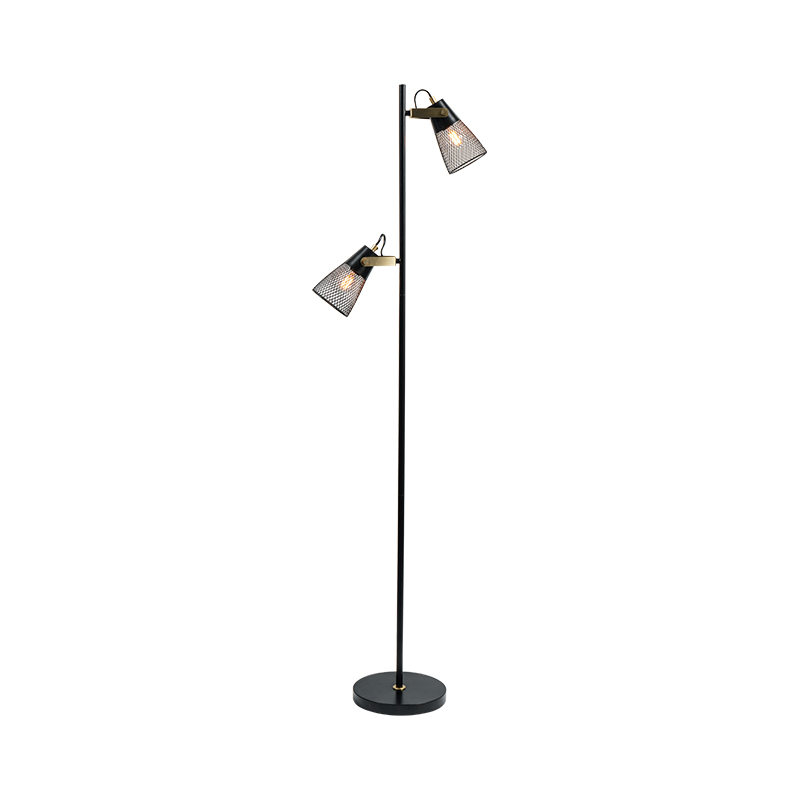Industriell stil smijernsmetall gulvlampe