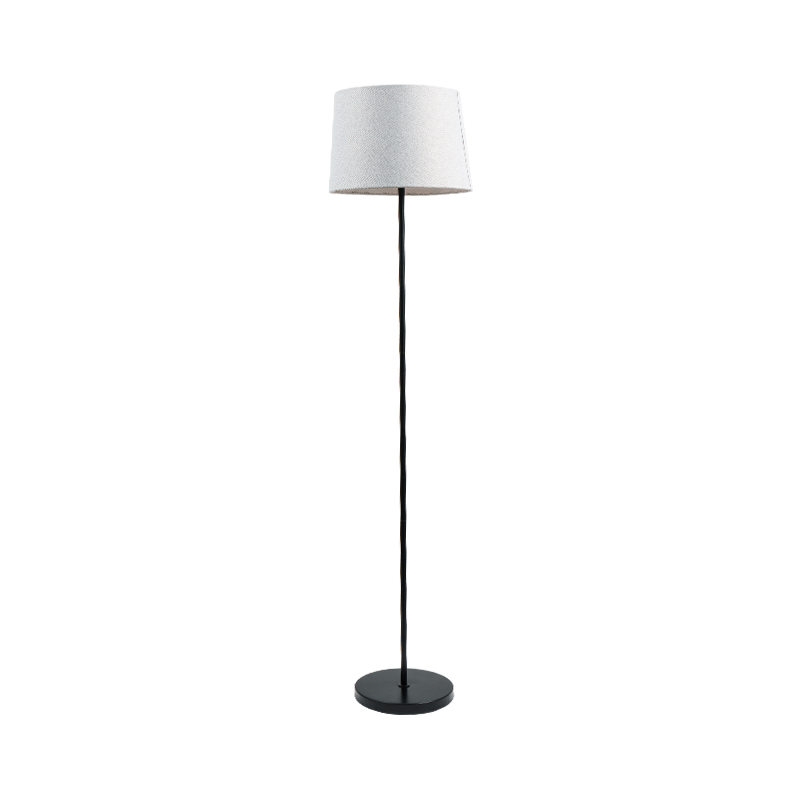 Stoffdeksel rett polbelysning gulvlampe