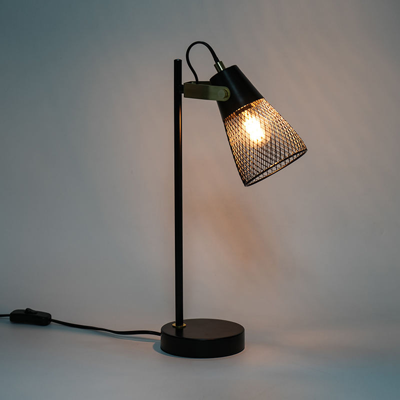 Hotell soverom metall hul jernbordlampe