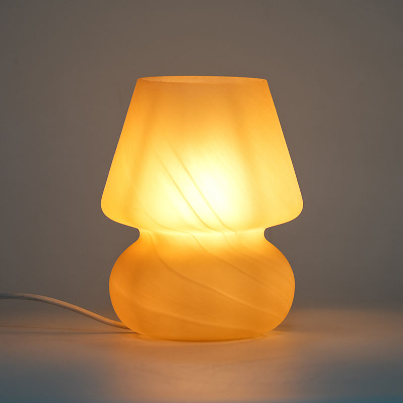 Krem glassbordlampe