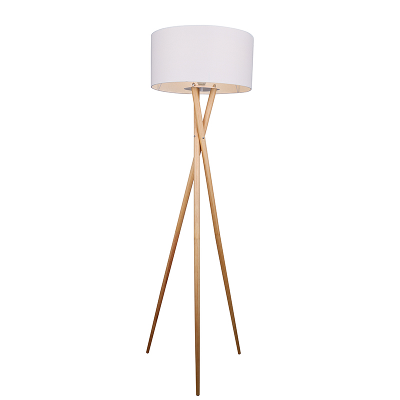 Trebenet enkel gulvlampe