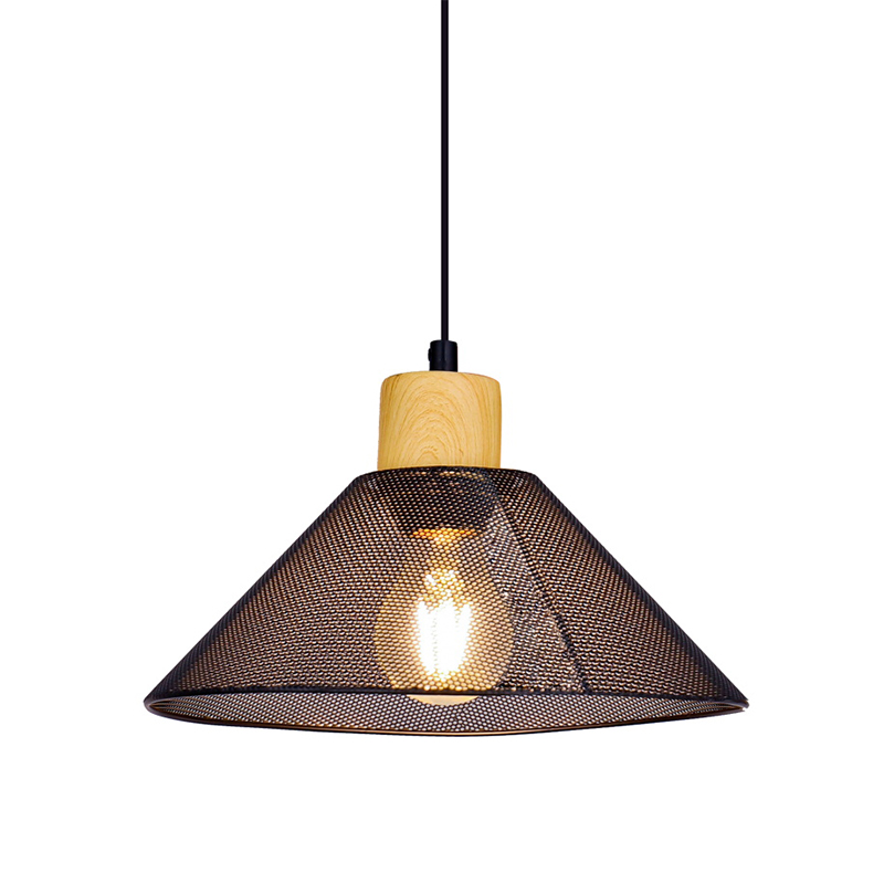 Black Hollow Lampshade lysekrone