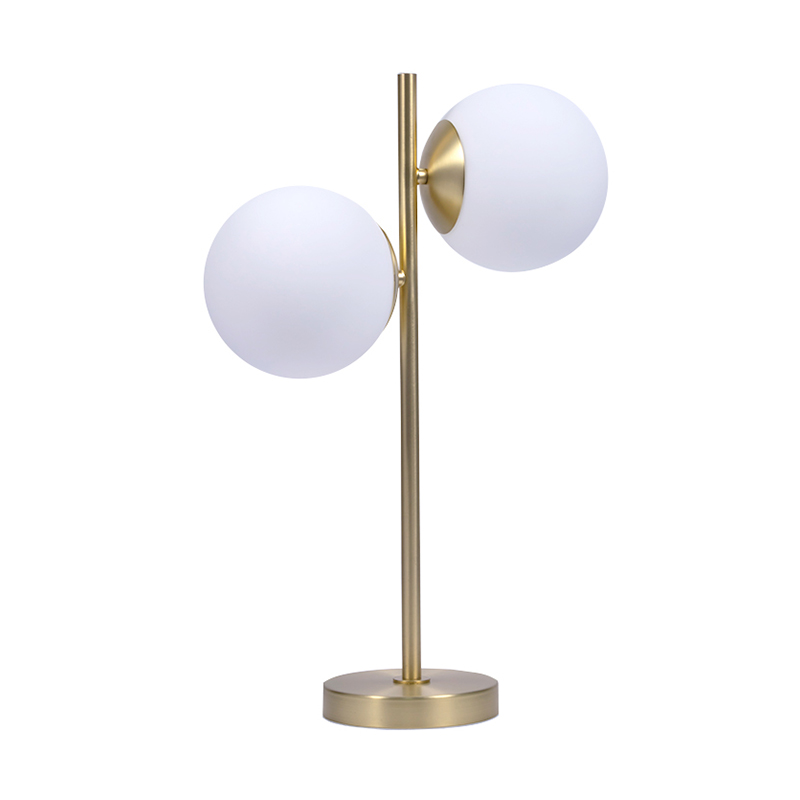 Dobbelt ball metall kreativ bordlampe